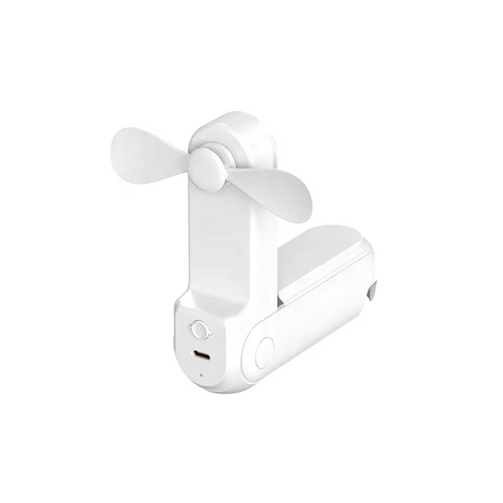 3-in-1 Portable Folding Fan White