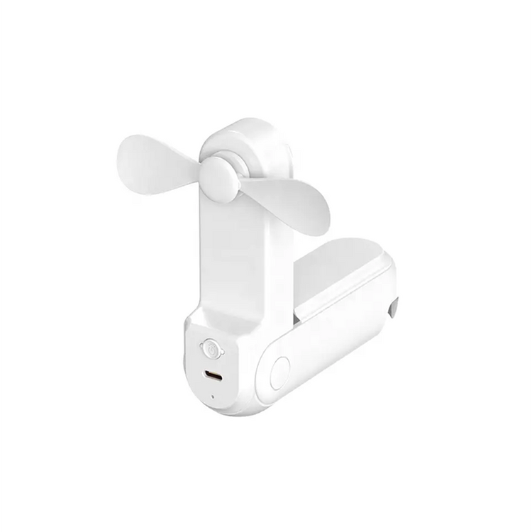 3-in-1 Portable Folding Fan White